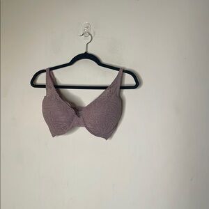 Auden Purple Underwire Bra with Adjustable Straps